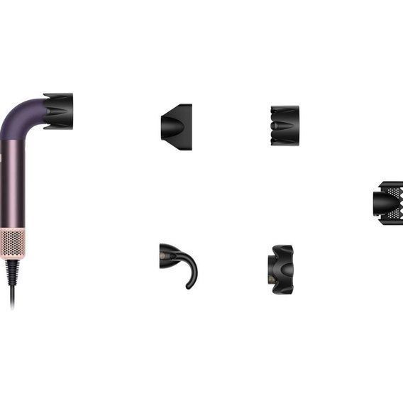 Фен Dyson HD18 Supersonic Professional Hair Dryer Curly+Coily Jasper Plum (123486-01) 123486-01 фото