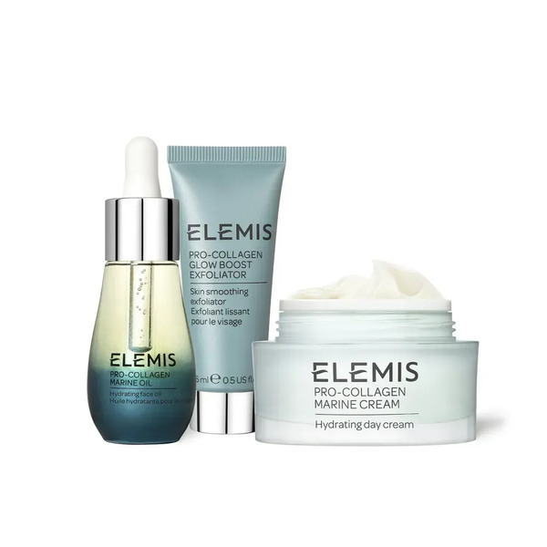 Набір Elemis The Pro Collagen Skin Trio Treat ексфоліант 15 мл, олія 15 мл, крем 30 мл 124855 фото
